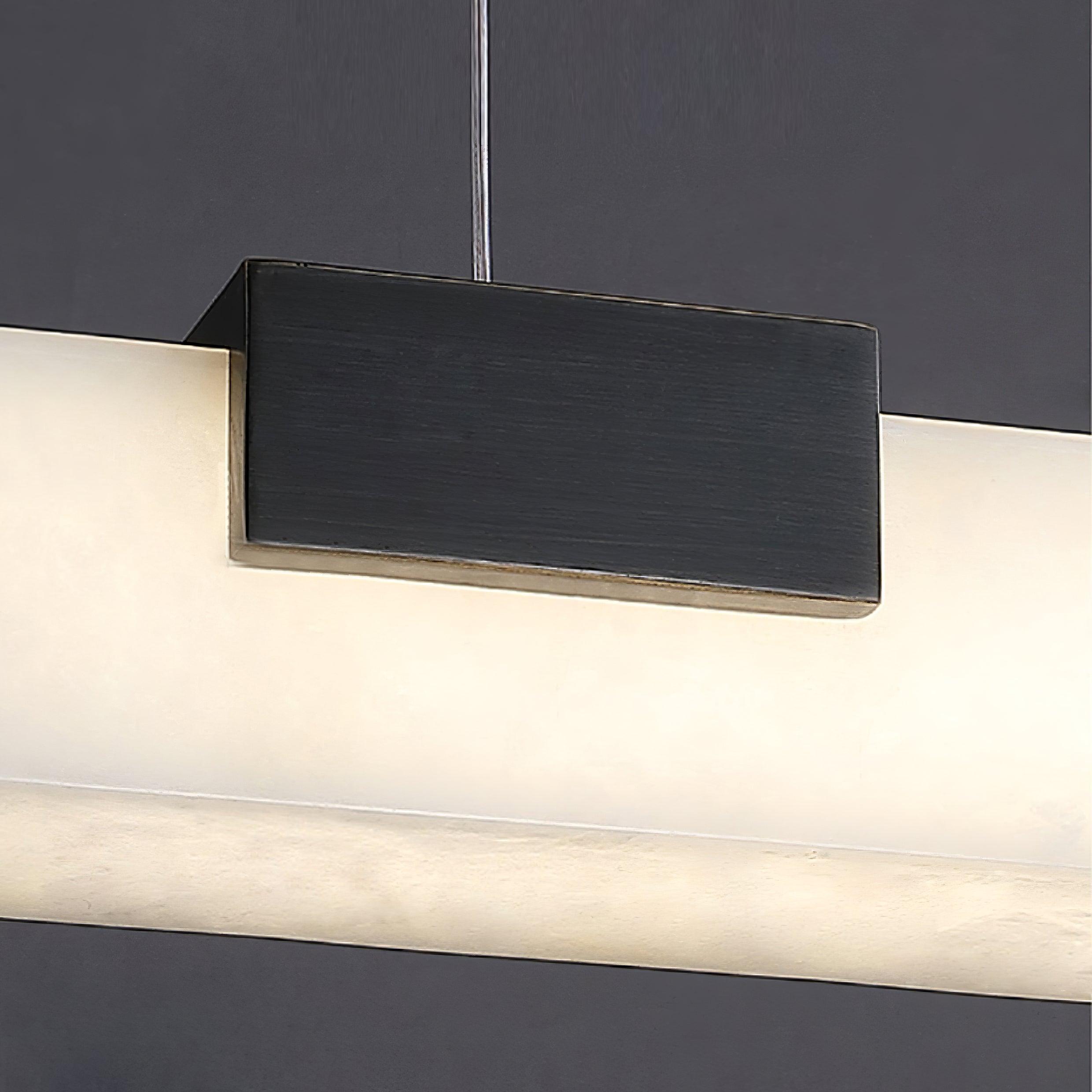Kaelen Minimalist Alabaster Linear Pendant Light - Letslighting