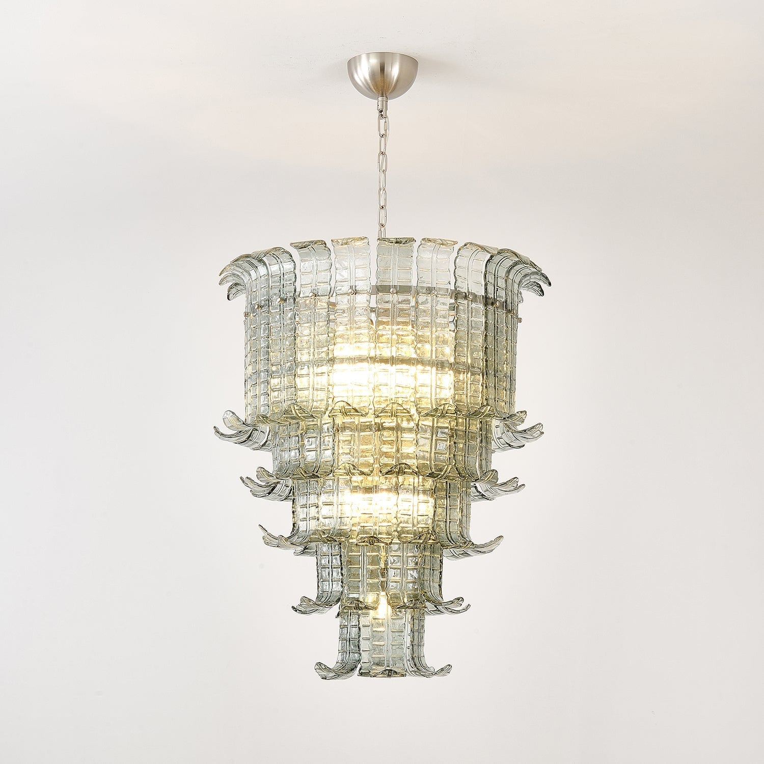 Aurora Chandelier Cascade Murano Glass Tiered Vintage