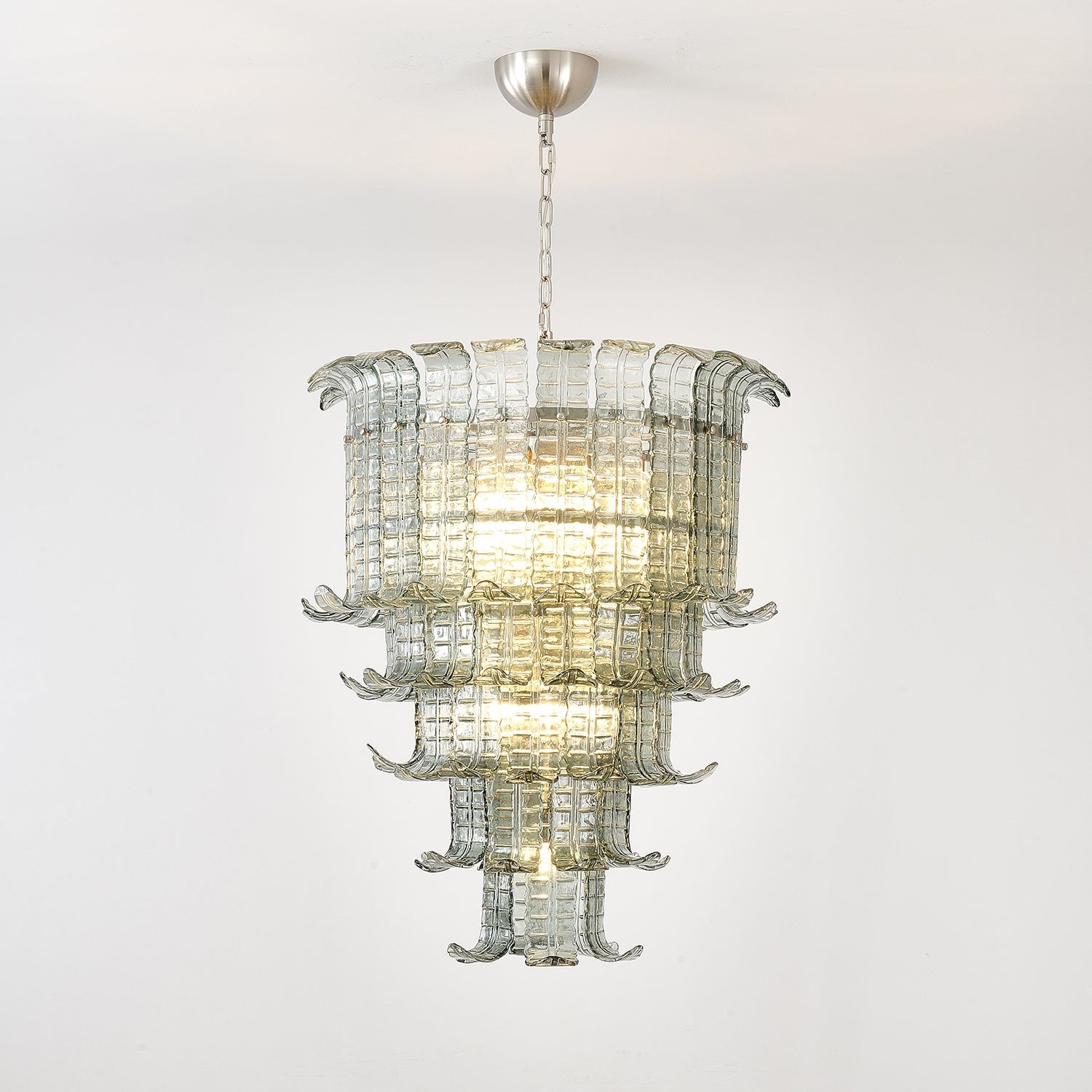 Aurora Chandelier Cascade Murano Glass Tiered Vintage
