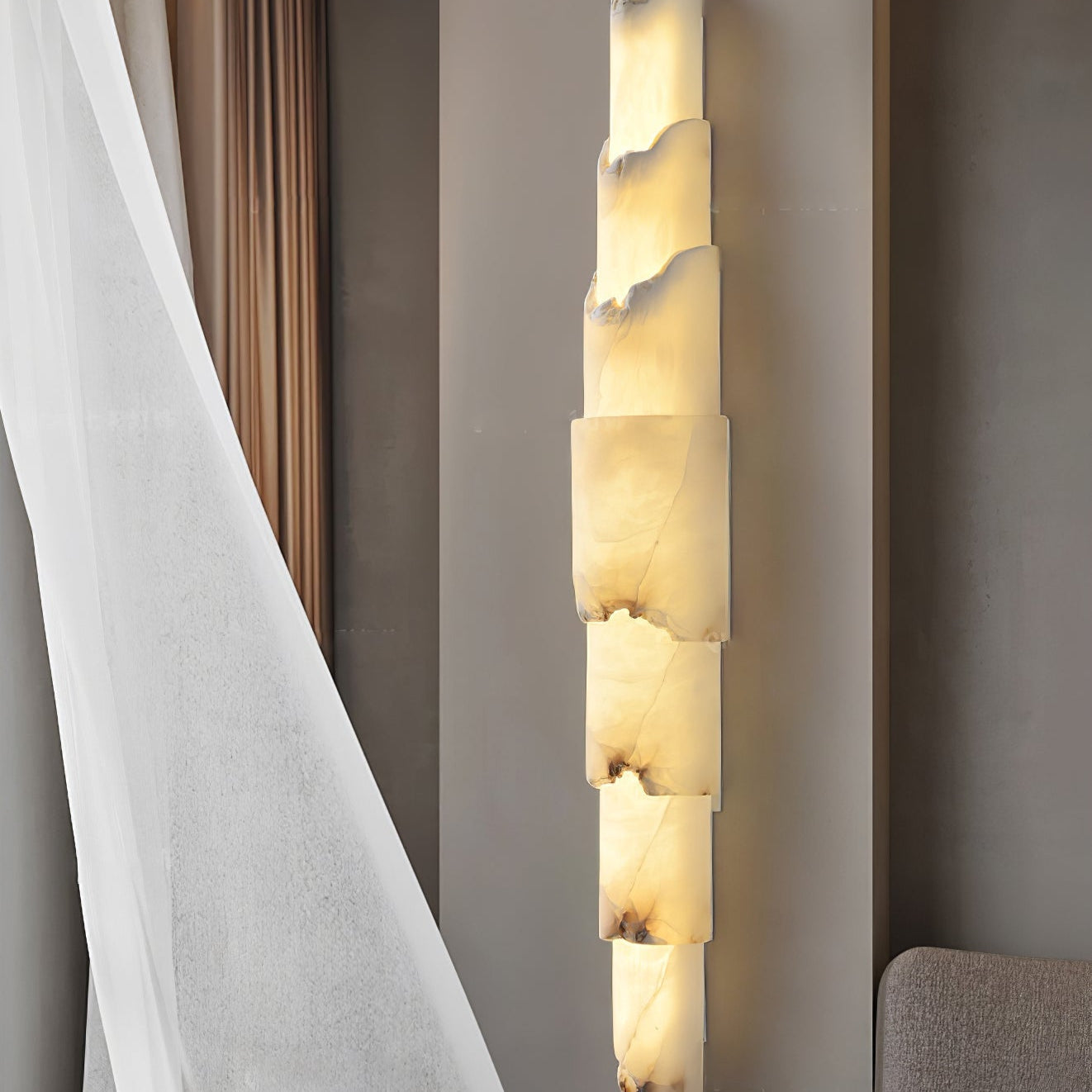 Elara Multi-layer Alabaster Wall Light
