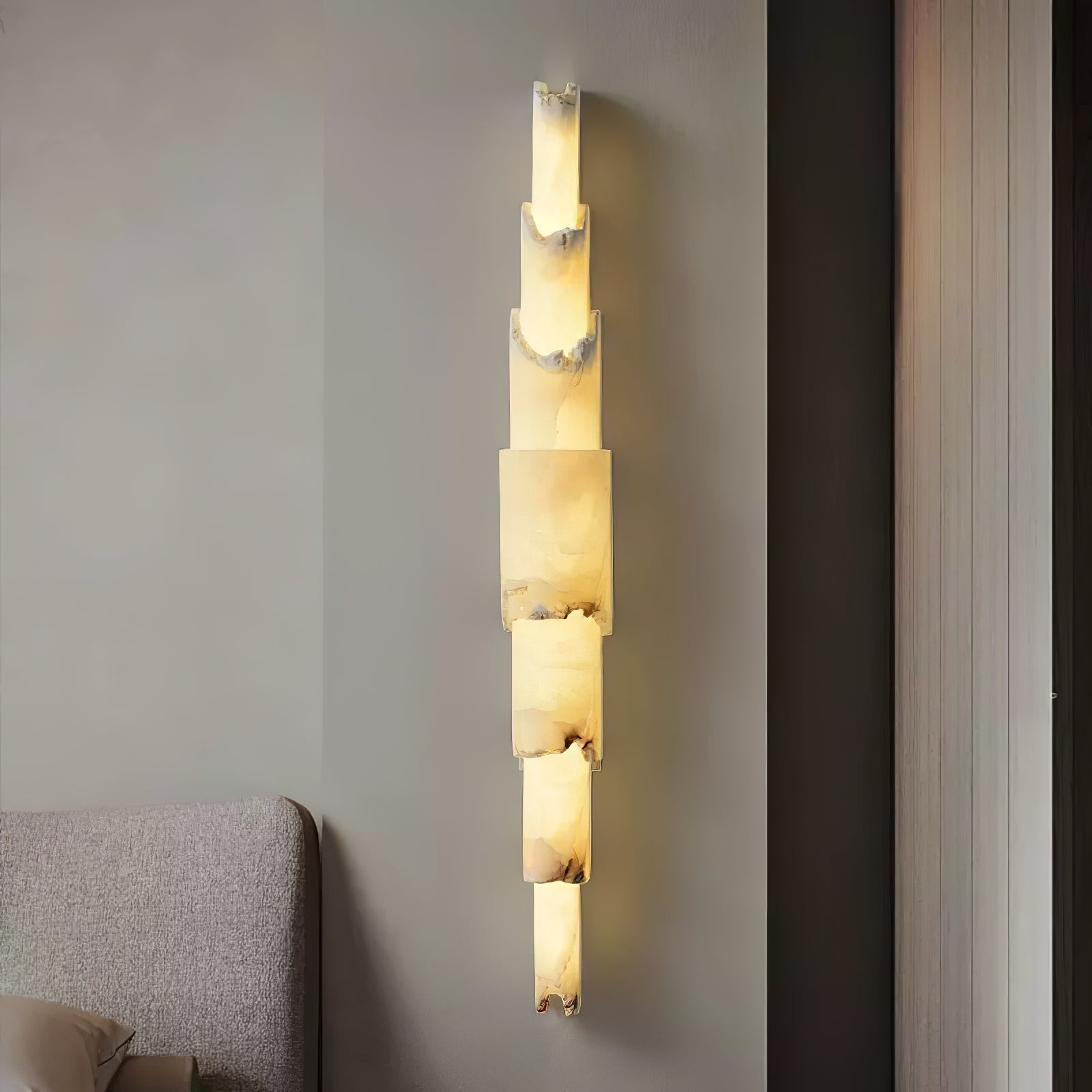 Elara Multi-layer Alabaster Wall Light
