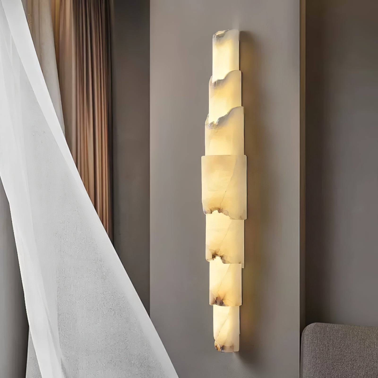 Elara Multi-layer Alabaster Wall Light