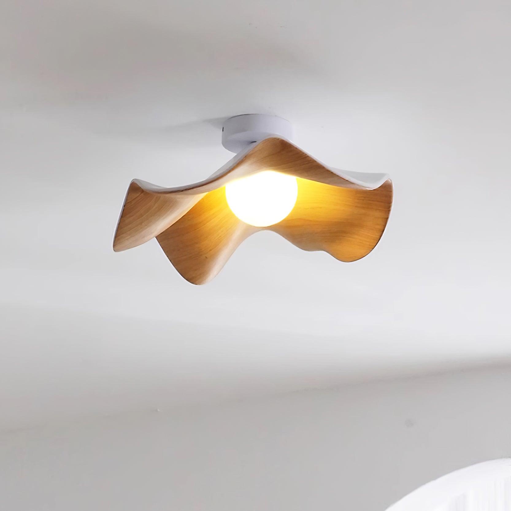 Muto Ceiling Light Wood Black&White