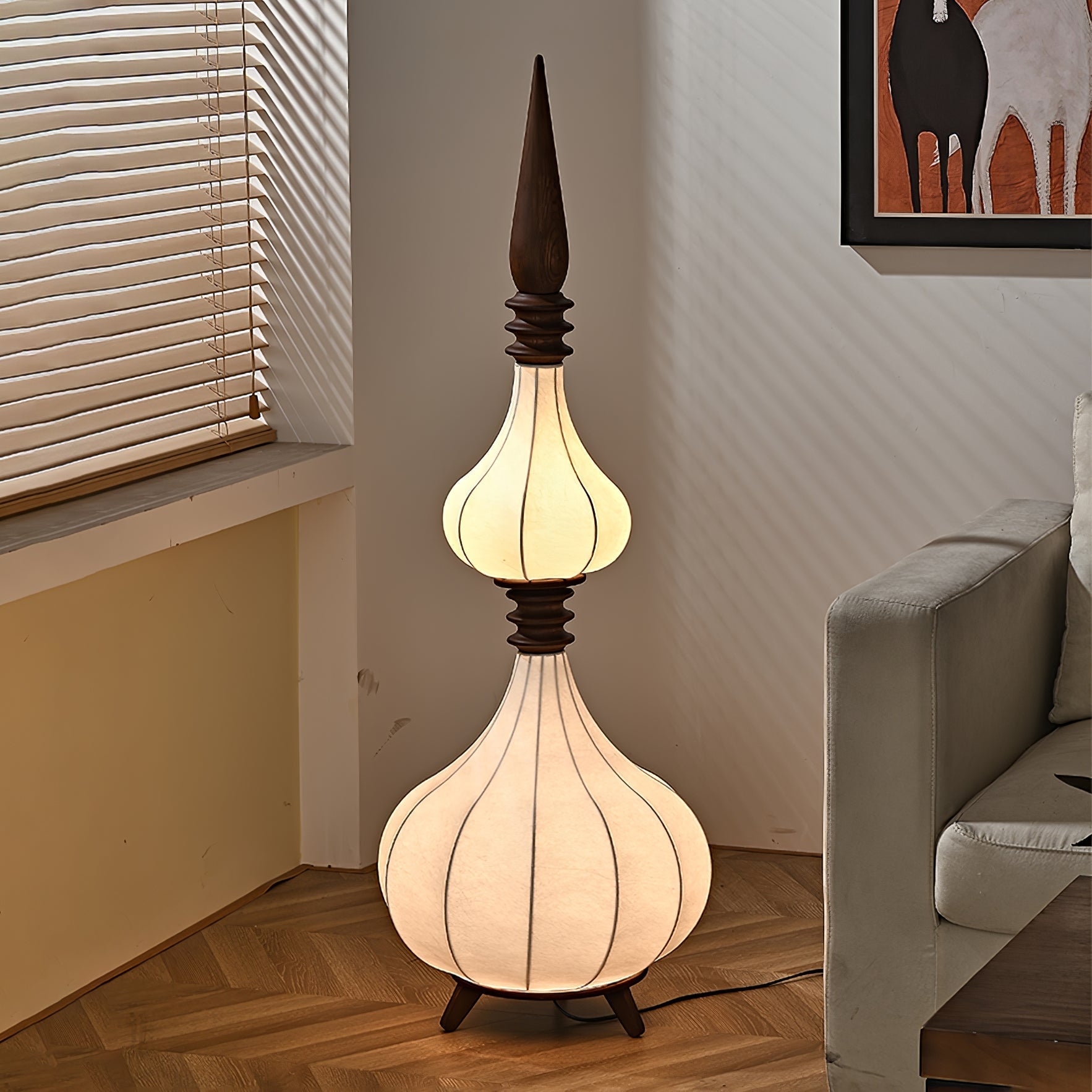 Cetalyra Tiered Gourd Floor Lamp - Letslighting