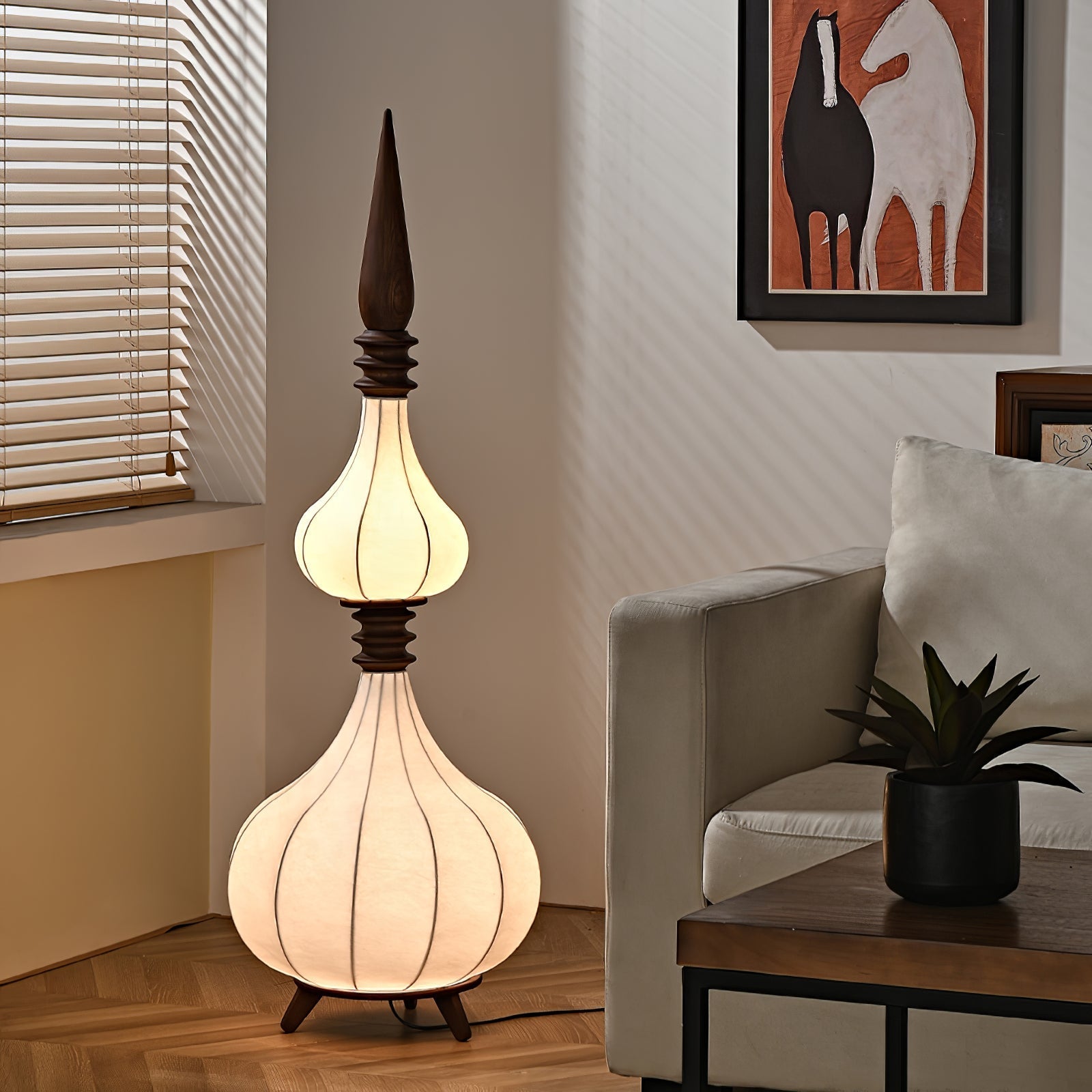 Cetalyra Tiered Gourd Floor Lamp - Letslighting