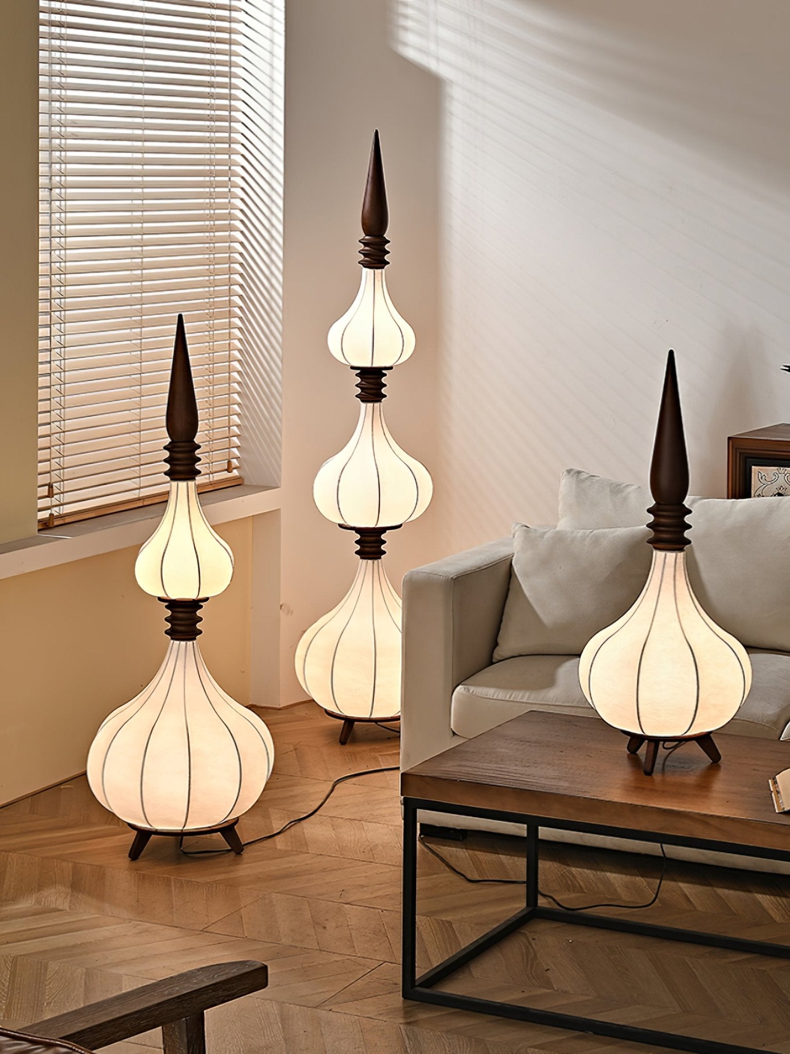 Cetalyra Tiered Gourd Floor Lamp - Letslighting