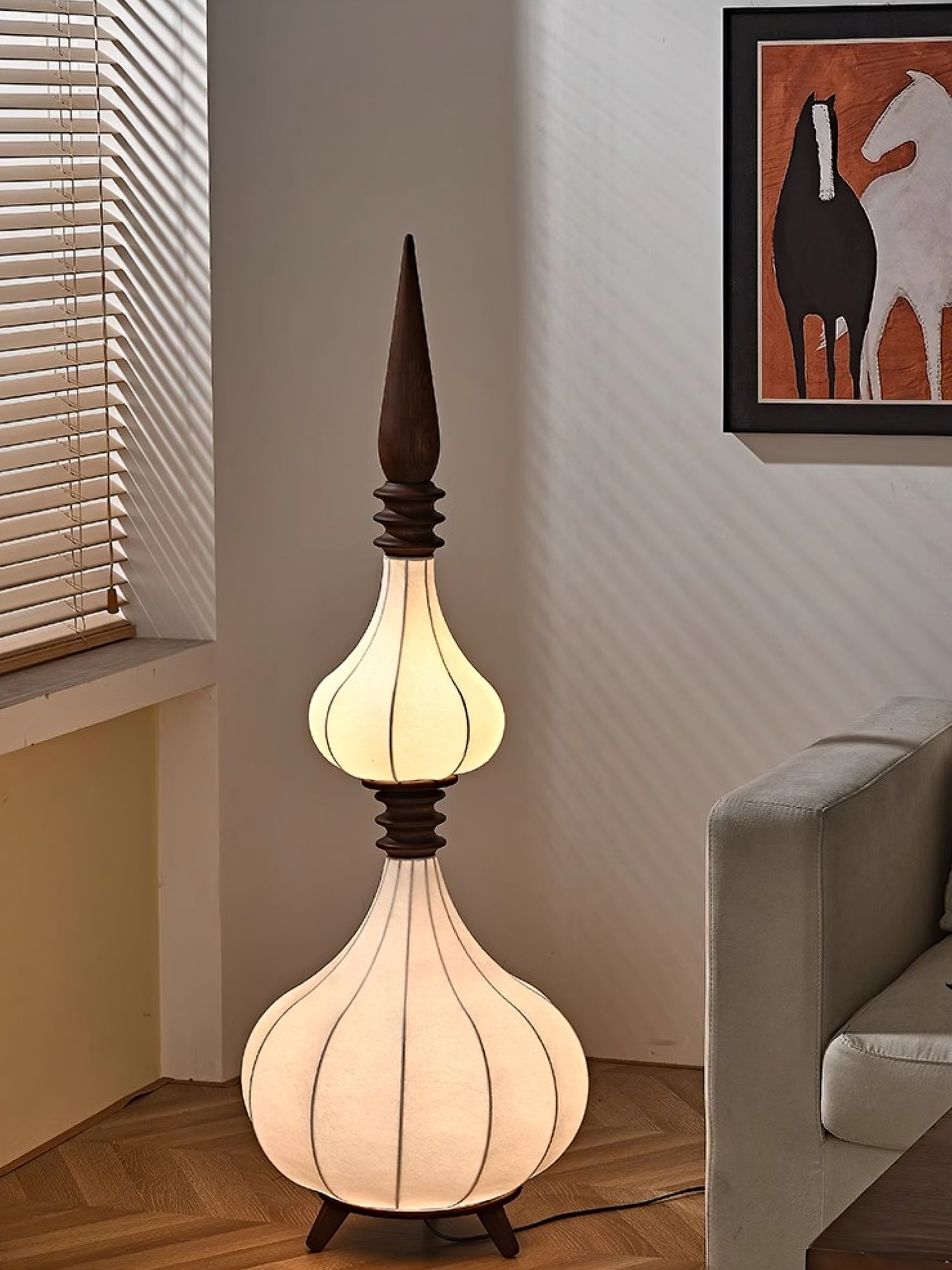 Cetalyra Tiered Gourd Floor Lamp - Letslighting