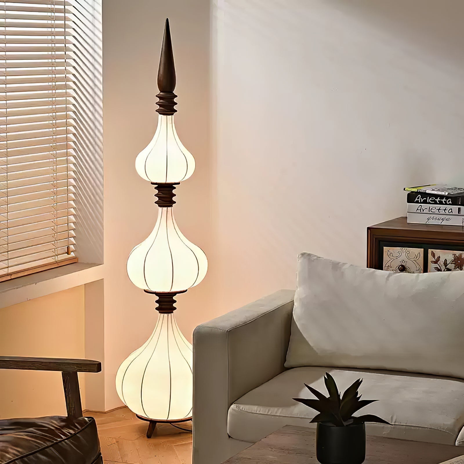 Cetalyra Tiered Gourd Floor Lamp - Letslighting
