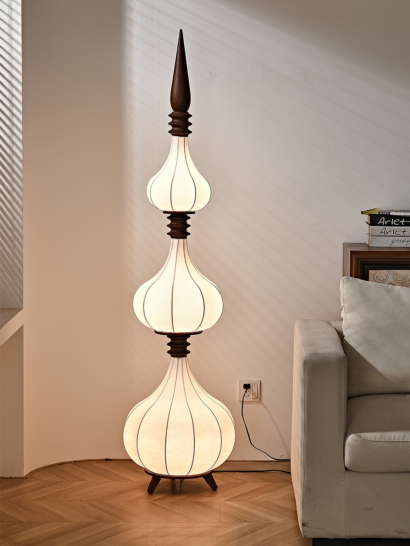 Cetalyra Tiered Gourd Floor Lamp - Letslighting