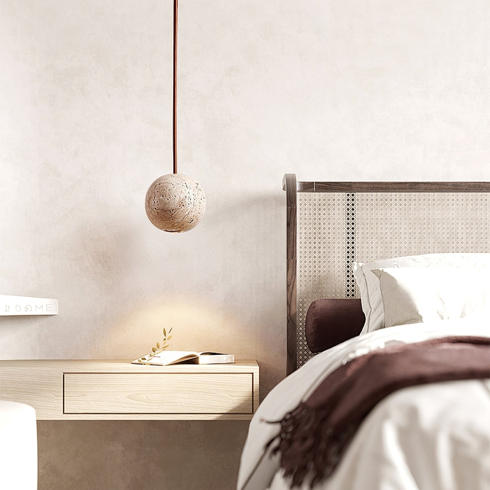 Trio Travertine Pendant Light