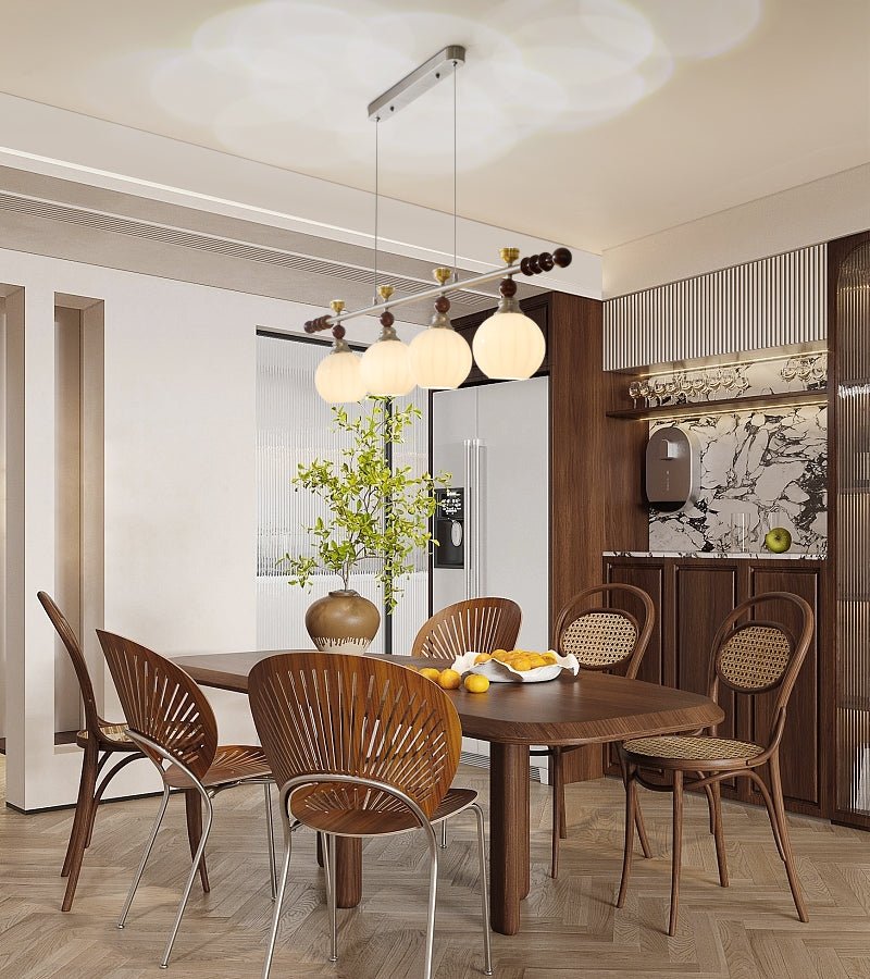 Otheia Elegance Vintage Linear Wood Pendant Lamp - Letslighting
