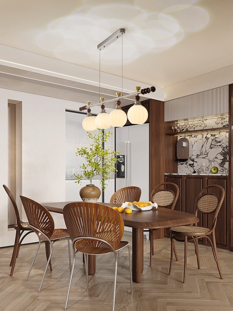 Otheia Elegance Vintage Linear Wood Pendant Lamp - Letslighting