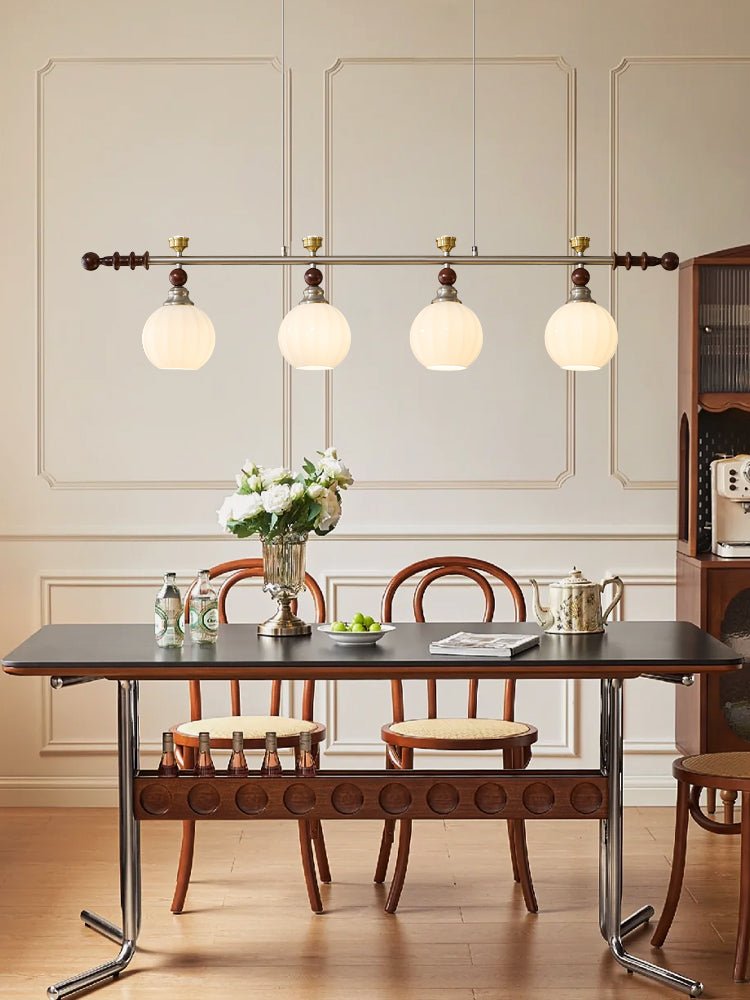 Otheia Elegance Vintage Linear Wood Pendant Lamp - Letslighting
