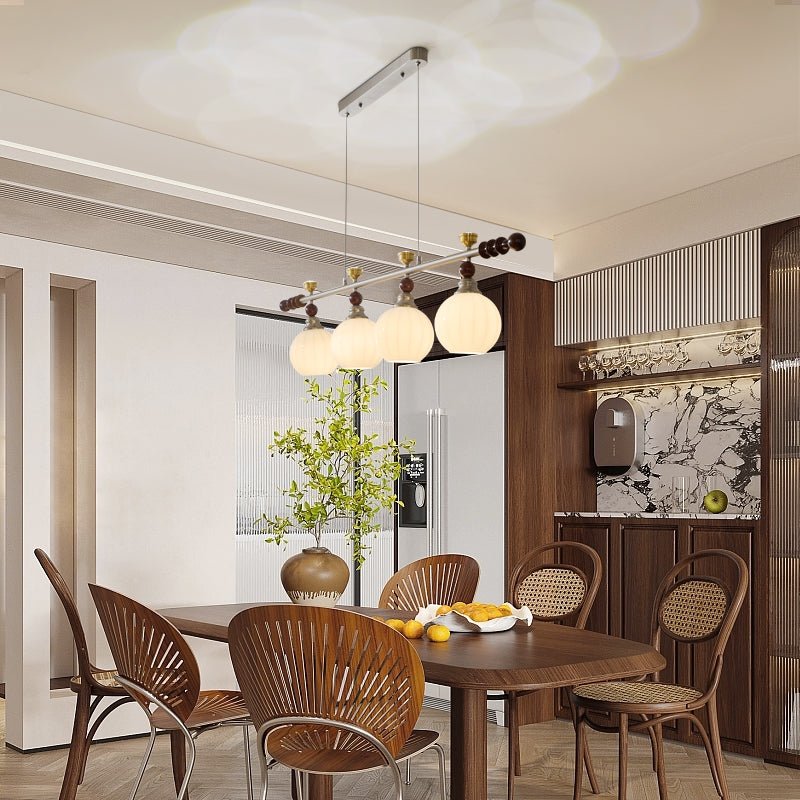 Otheia Elegance Vintage Linear Wood Pendant Lamp - Letslighting