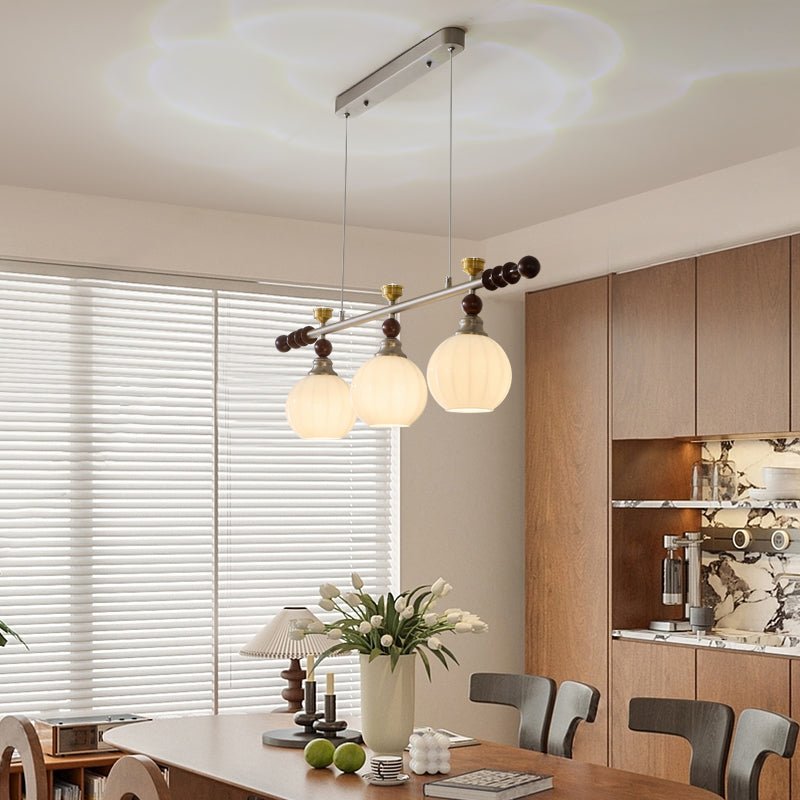 Otheia Elegance Vintage Linear Wood Pendant Lamp - Letslighting