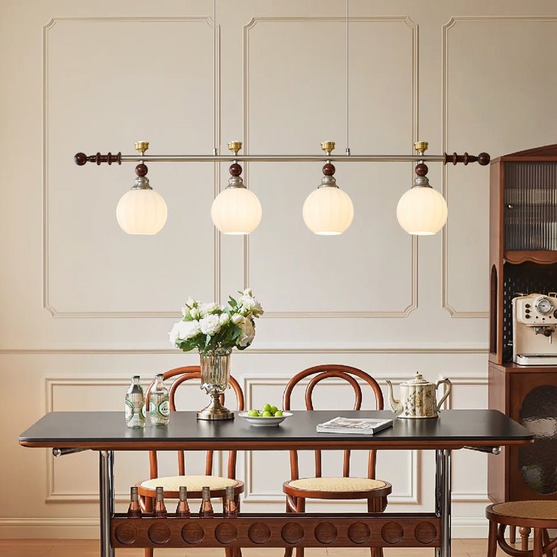 Otheia Elegance Vintage Linear Wood Pendant Lamp - Letslighting
