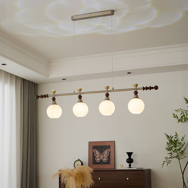 Otheia Elegance Vintage Linear Wood Pendant Lamp - Letslighting