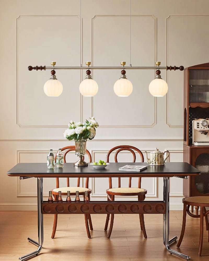 Otheia Elegance Vintage Linear Wood Pendant Lamp - Letslighting