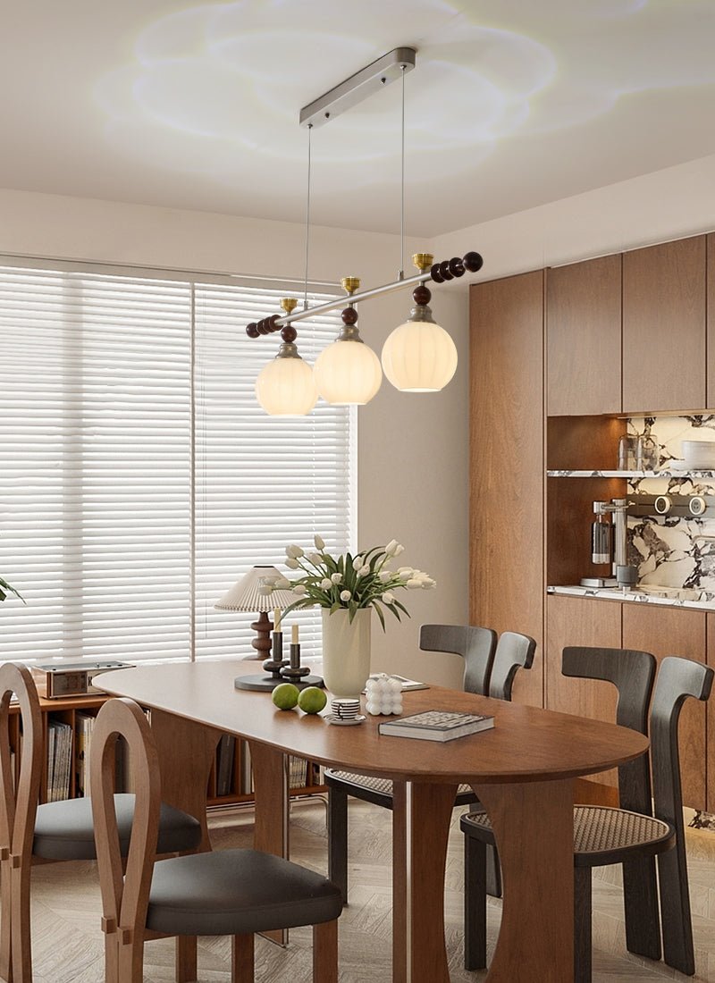 Otheia Elegance Vintage Linear Wood Pendant Lamp - Letslighting