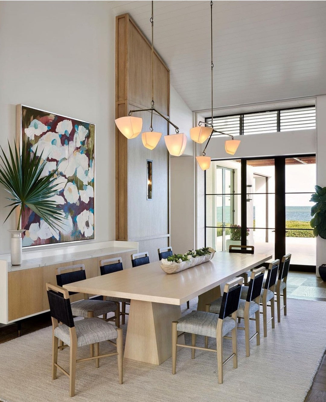 Iris Mobile Individual Creativity Brass Ceramics Chandelier - Letslighting