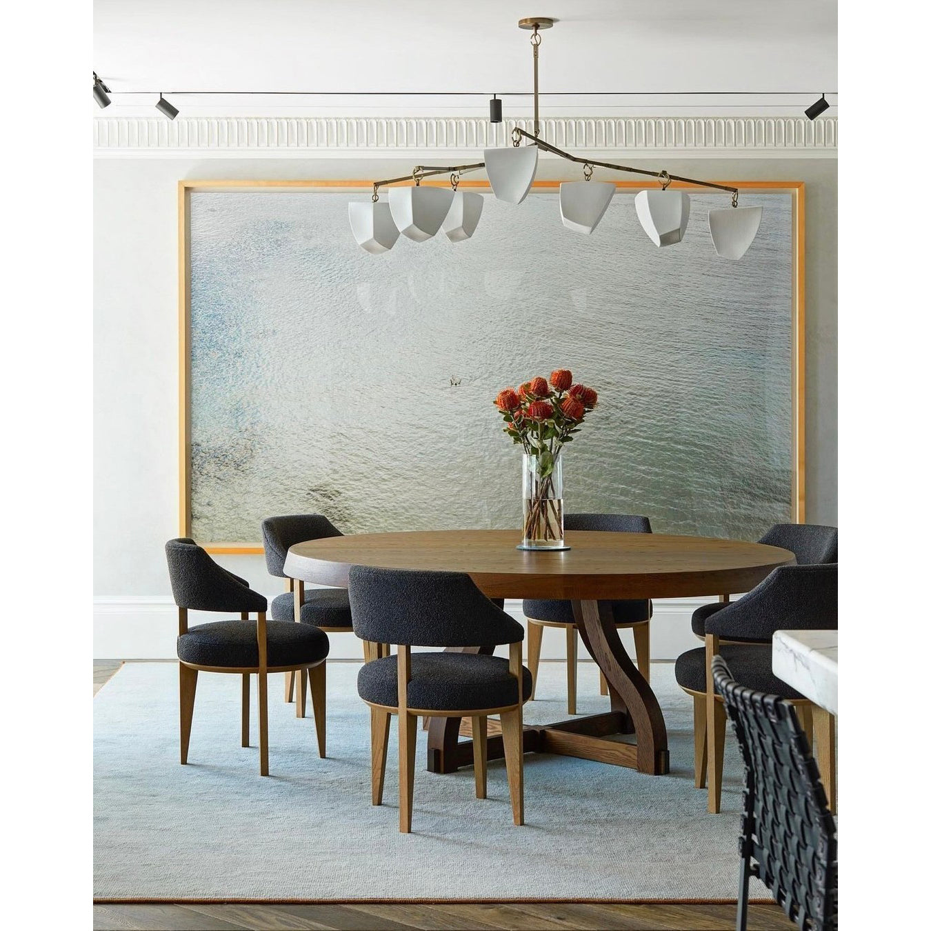 Iris Mobile Individual Creativity Brass Ceramics Chandelier - Letslighting