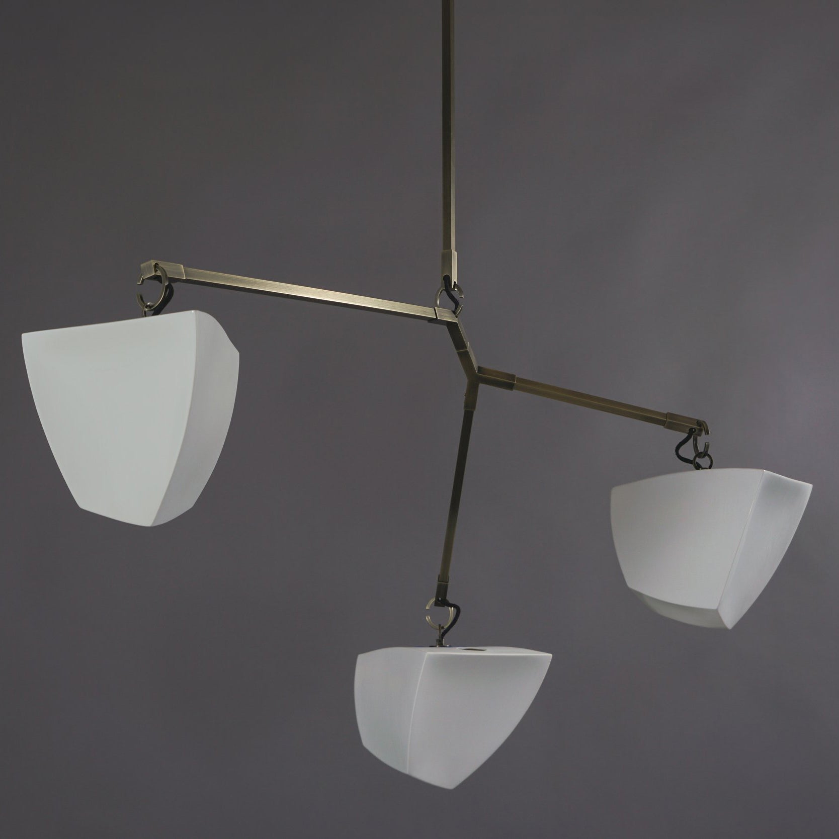 Iris Mobile Individual Creativity Brass Ceramics Chandelier - Letslighting