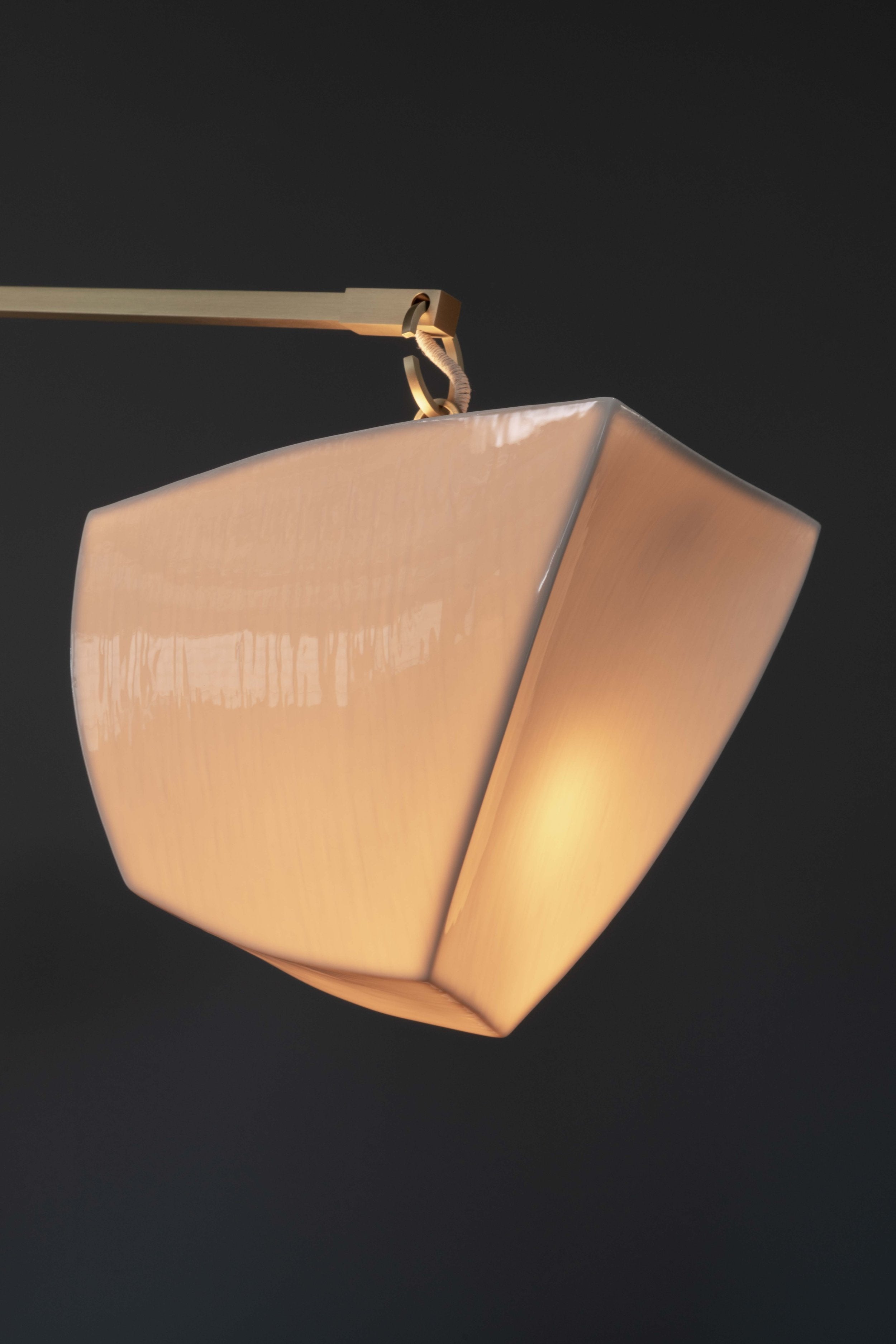 Iris Mobile Individual Creativity Brass Ceramics Chandelier - Letslighting