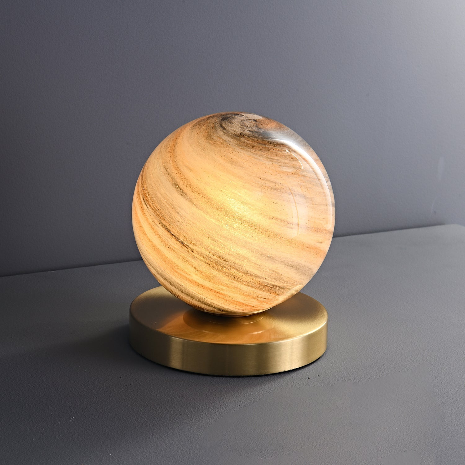 Nova Contemporary Brass Table Lamp - Letslighting