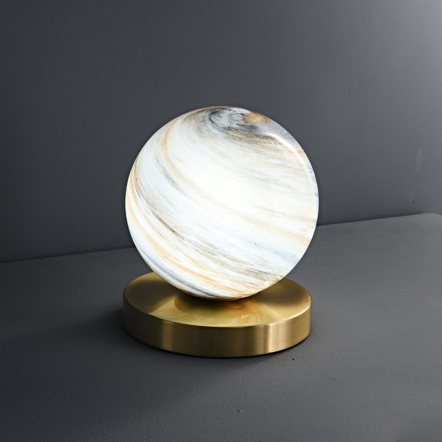 Nova Contemporary Brass Table Lamp - Letslighting