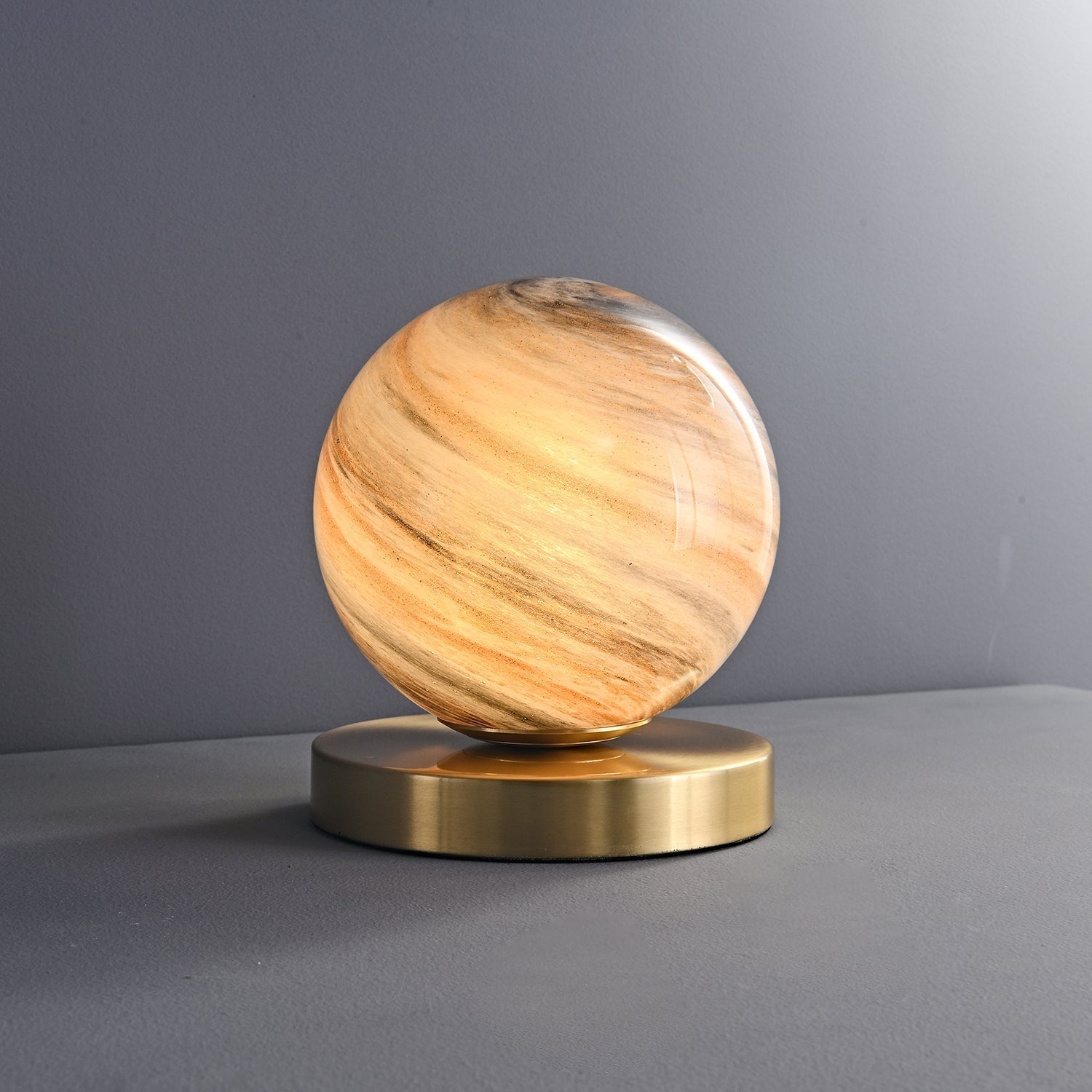 Nova Contemporary Brass Table Lamp - Letslighting