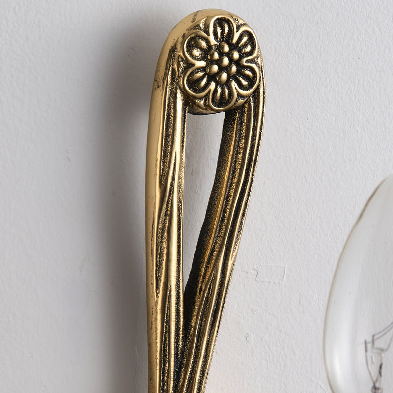 Juno Vintage Industrial Brass Sconce Wall Lamp - Letslighting