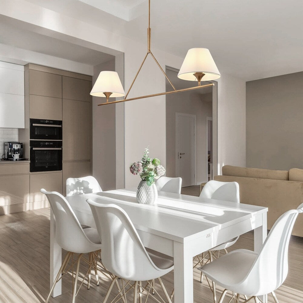 Equa Farmhouse Fabric Chandelier - Letslighting