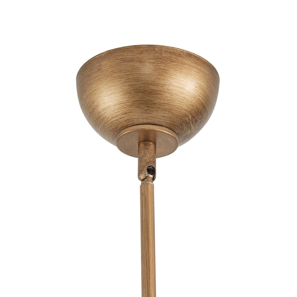 Keen Linear Modern Elegant Brass Fabric Chandelier - Letslighting