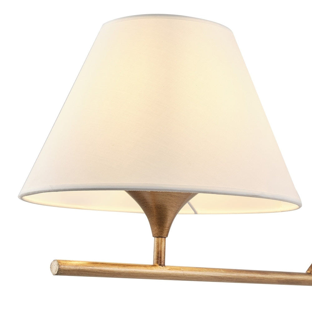 Keen Linear Modern Elegant Brass Fabric Chandelier - Letslighting