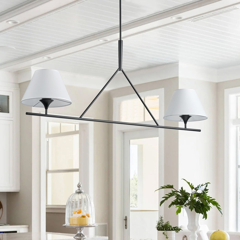 Equa Farmhouse Fabric Chandelier - Letslighting