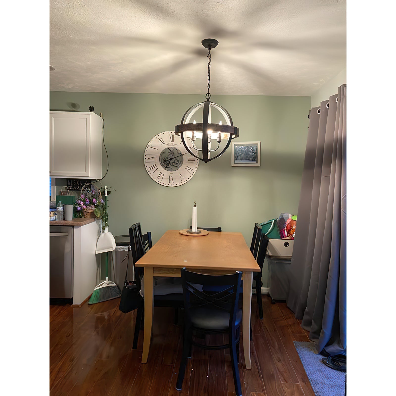 Luxe Vintage Industrial Wooden Pendant Lamp - Letslighting