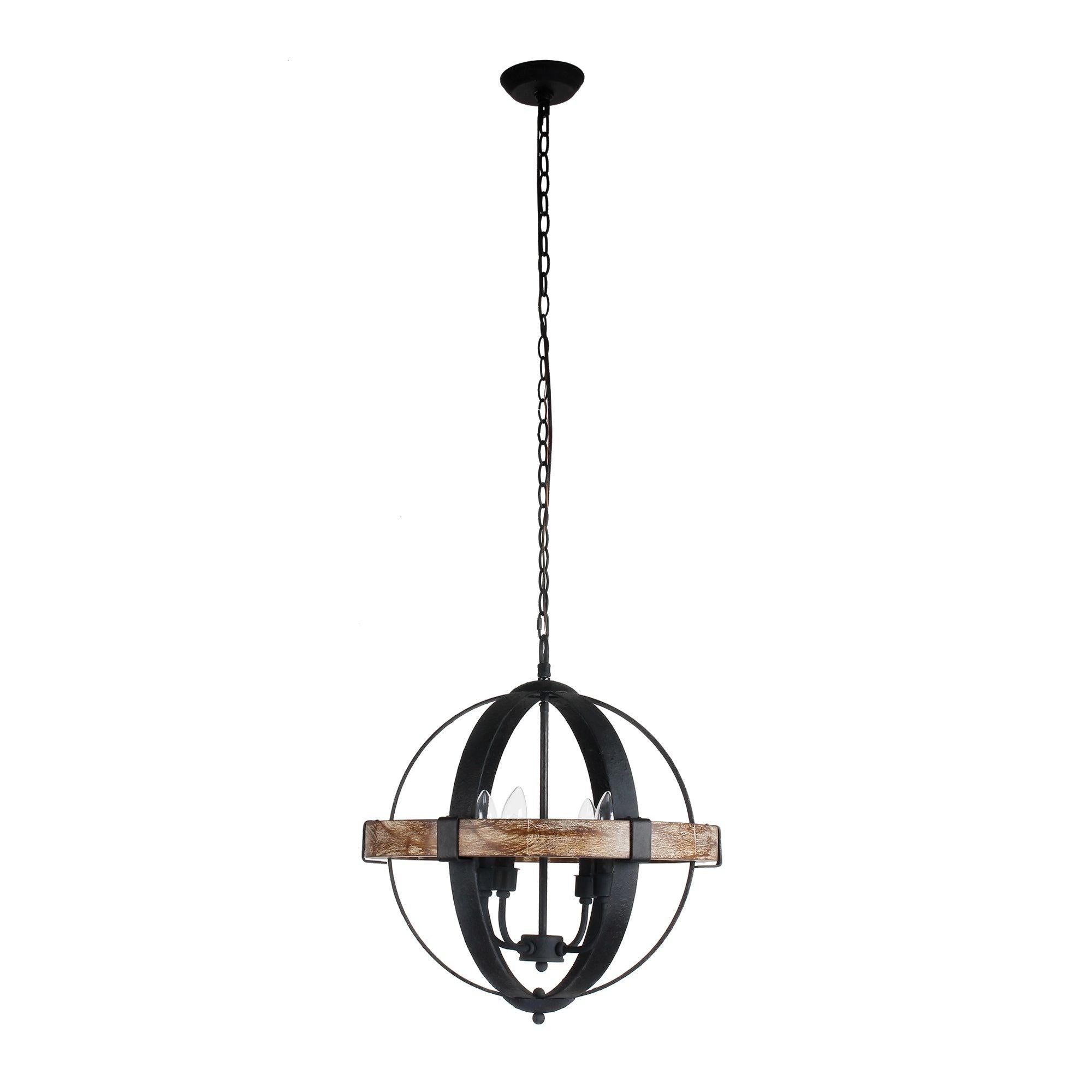 Luxe Vintage Industrial Wooden Pendant Lamp - Letslighting