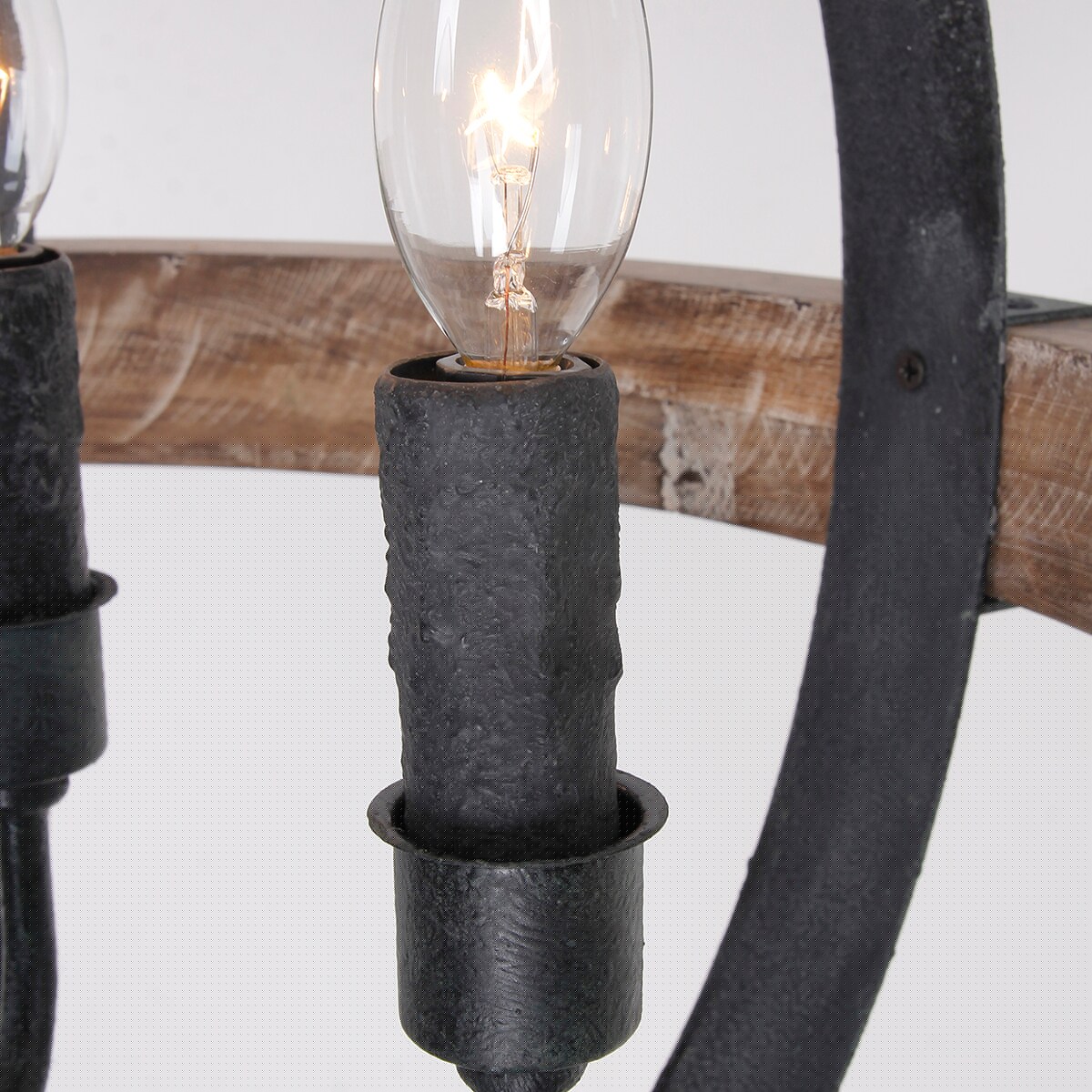 Luxe Vintage Industrial Wooden Pendant Lamp - Letslighting
