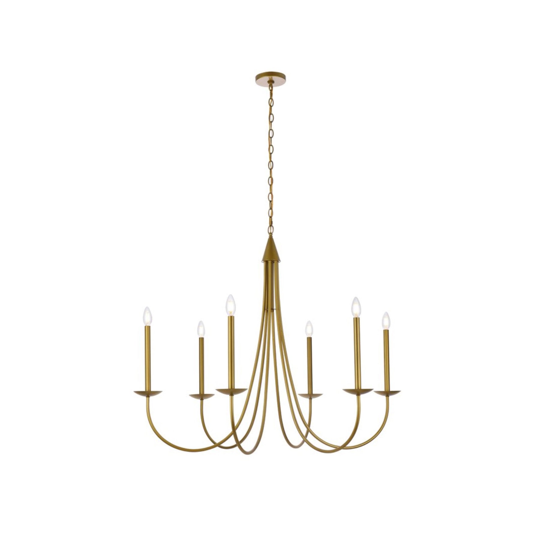 Nectar Vintage Industrial Brass Chandelier - Letslighting