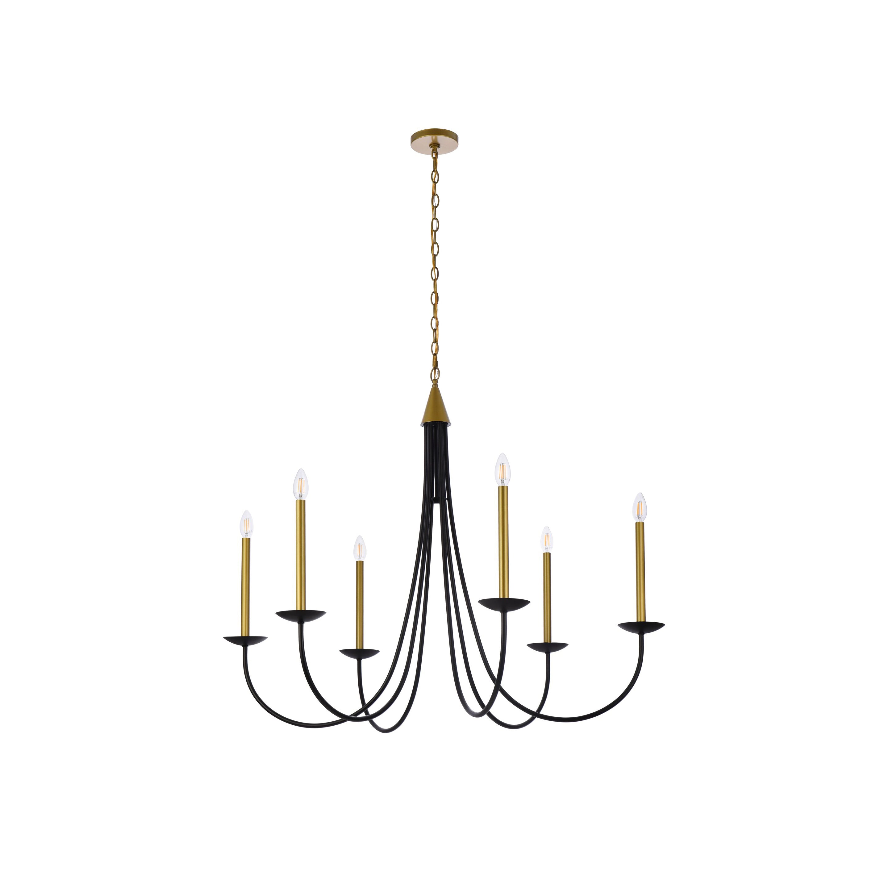 Nectar Vintage Industrial Brass Chandelier - Letslighting