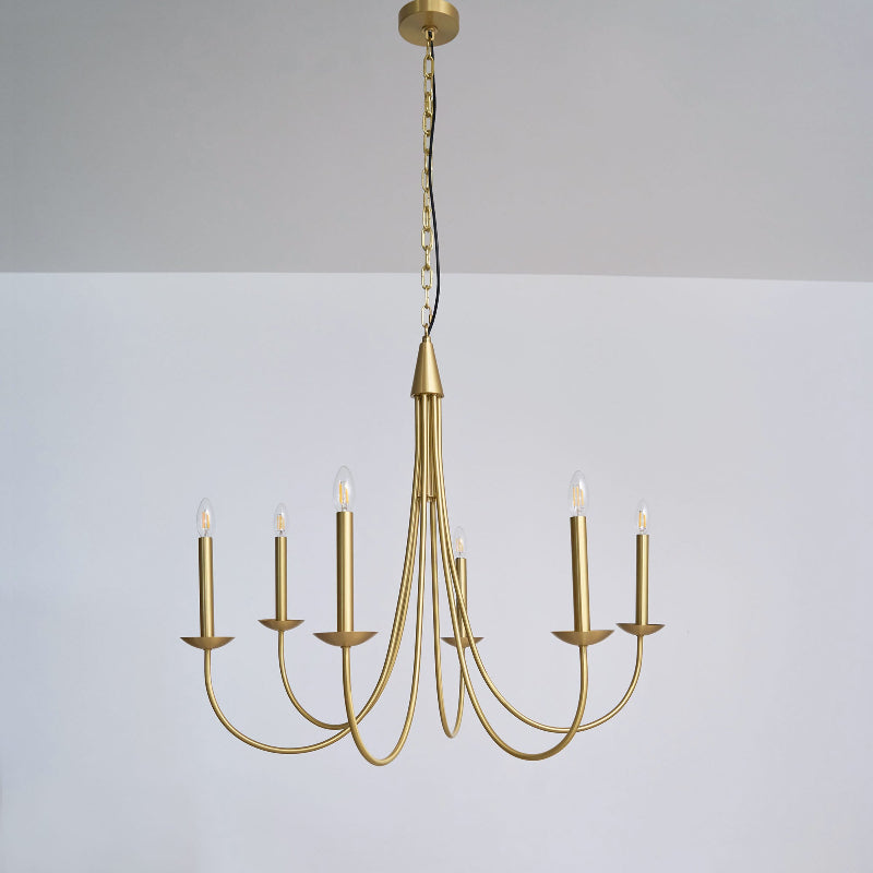 Nectar Vintage Industrial Brass Chandelier - Letslighting