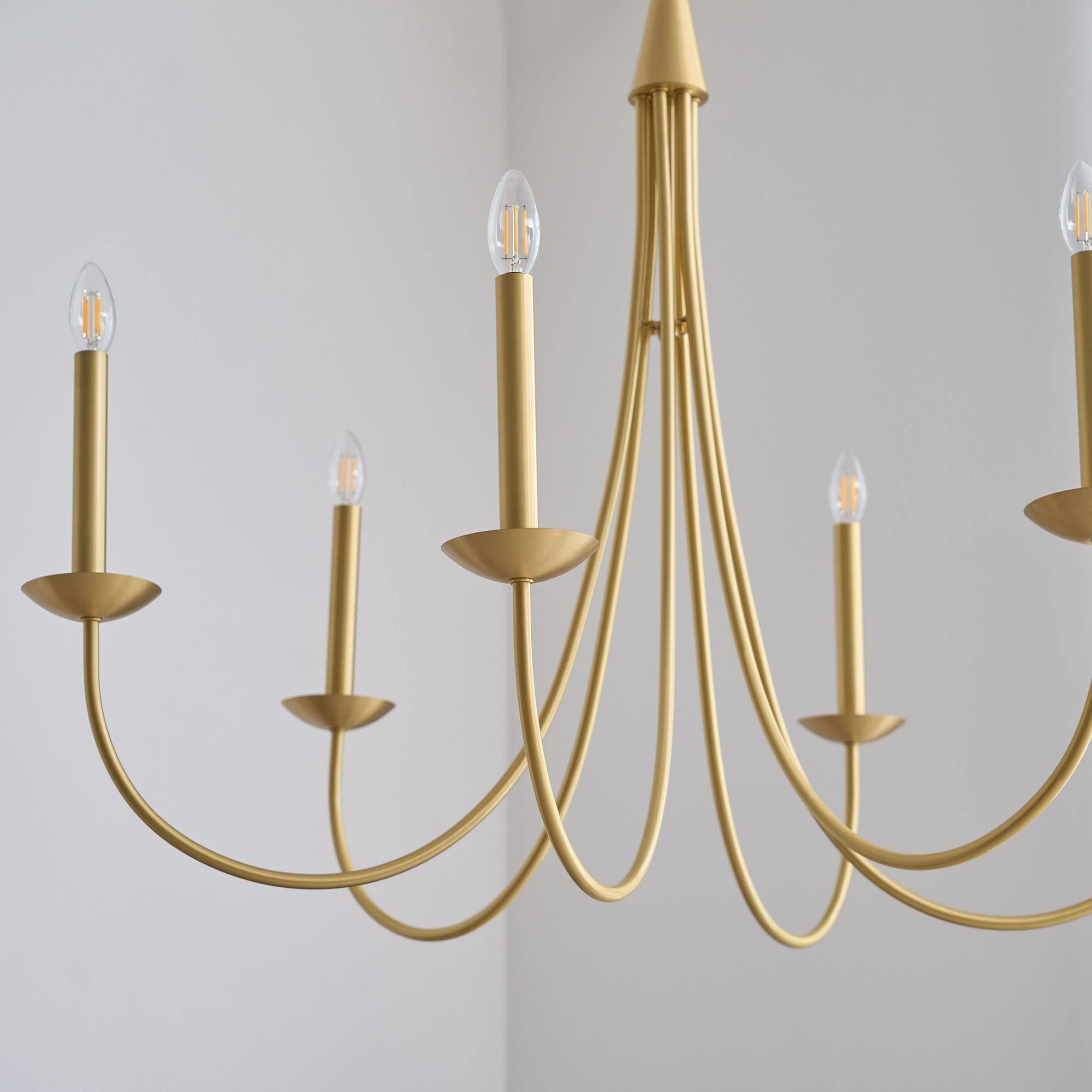 Nectar Vintage Industrial Brass Chandelier - Letslighting