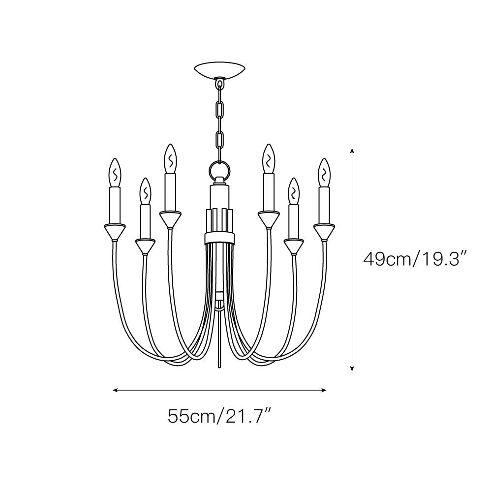 Onyx Vintage Industrial Black Chandelier - Letslighting