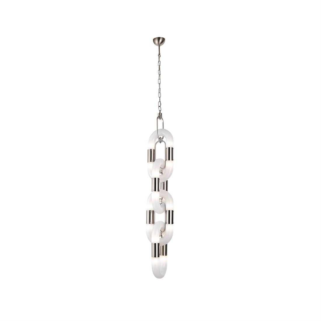 Pendant Light Chain Link Modern Acrylic Stainless Steel Hanging Lamp - Letslighting