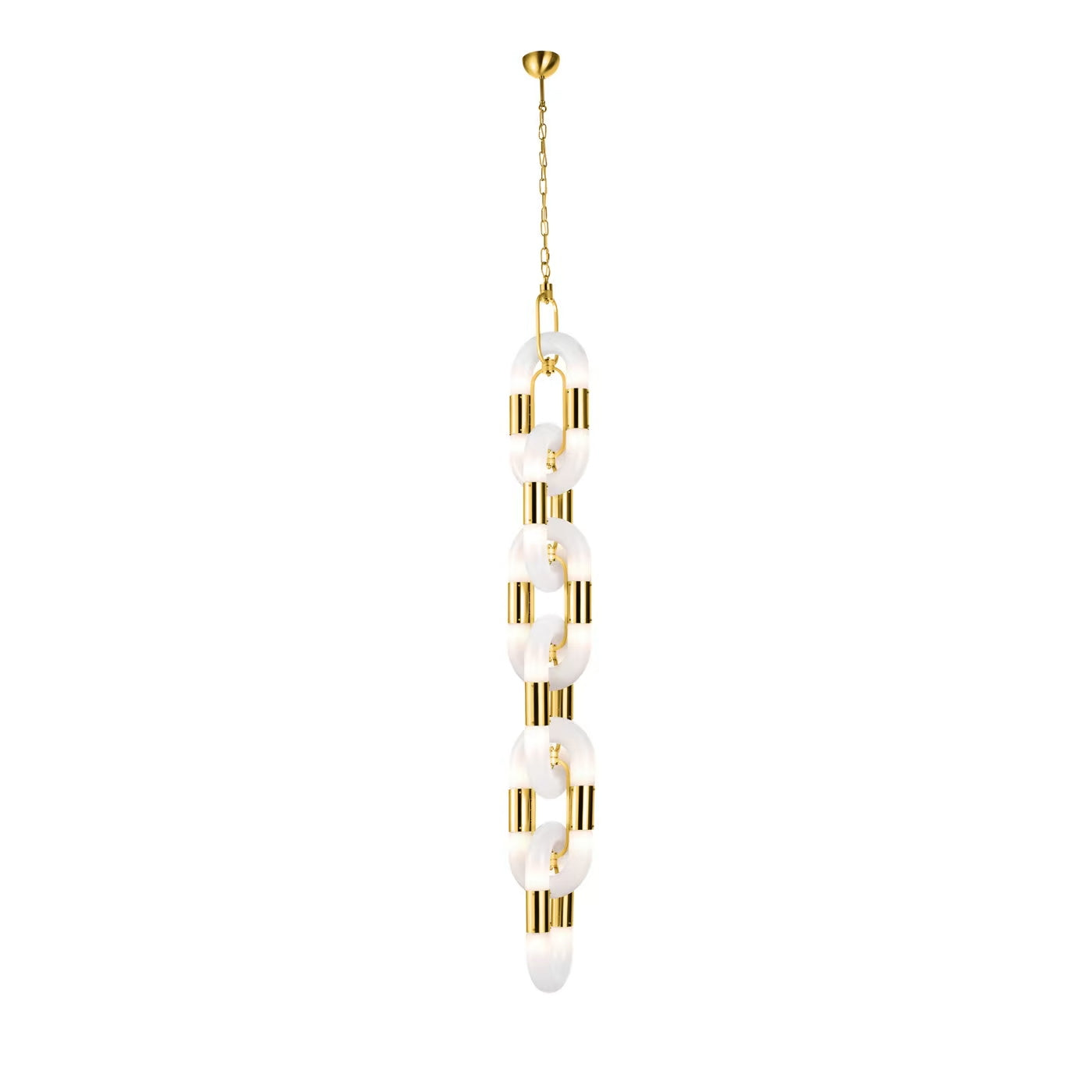 Pendant Light Chain Link Modern Acrylic Stainless Steel Hanging Lamp - Letslighting