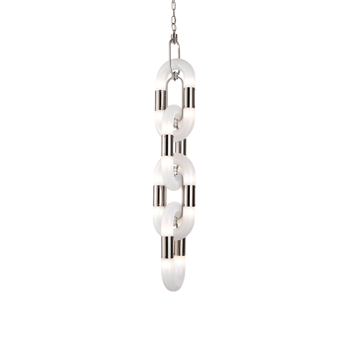 Pendant Light Chain Link Modern Acrylic Stainless Steel Hanging Lamp - Letslighting