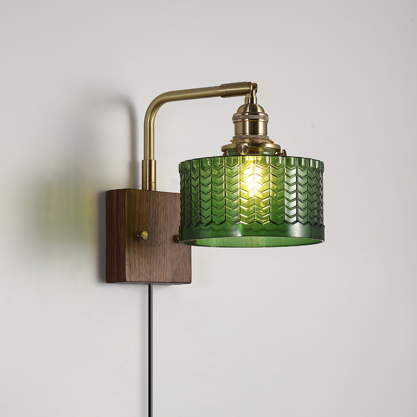 Valentina Emerald Glow Wall Lamp Plug-In