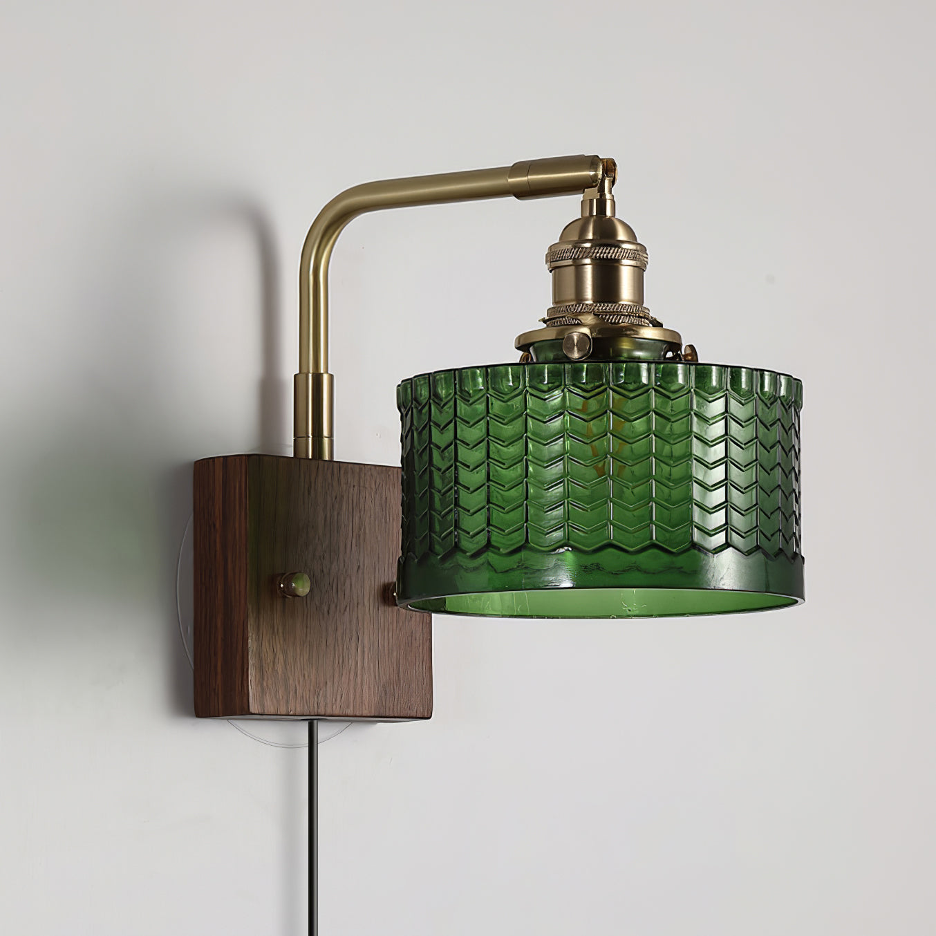 Valentina Emerald Glow Wall Lamp Plug-In