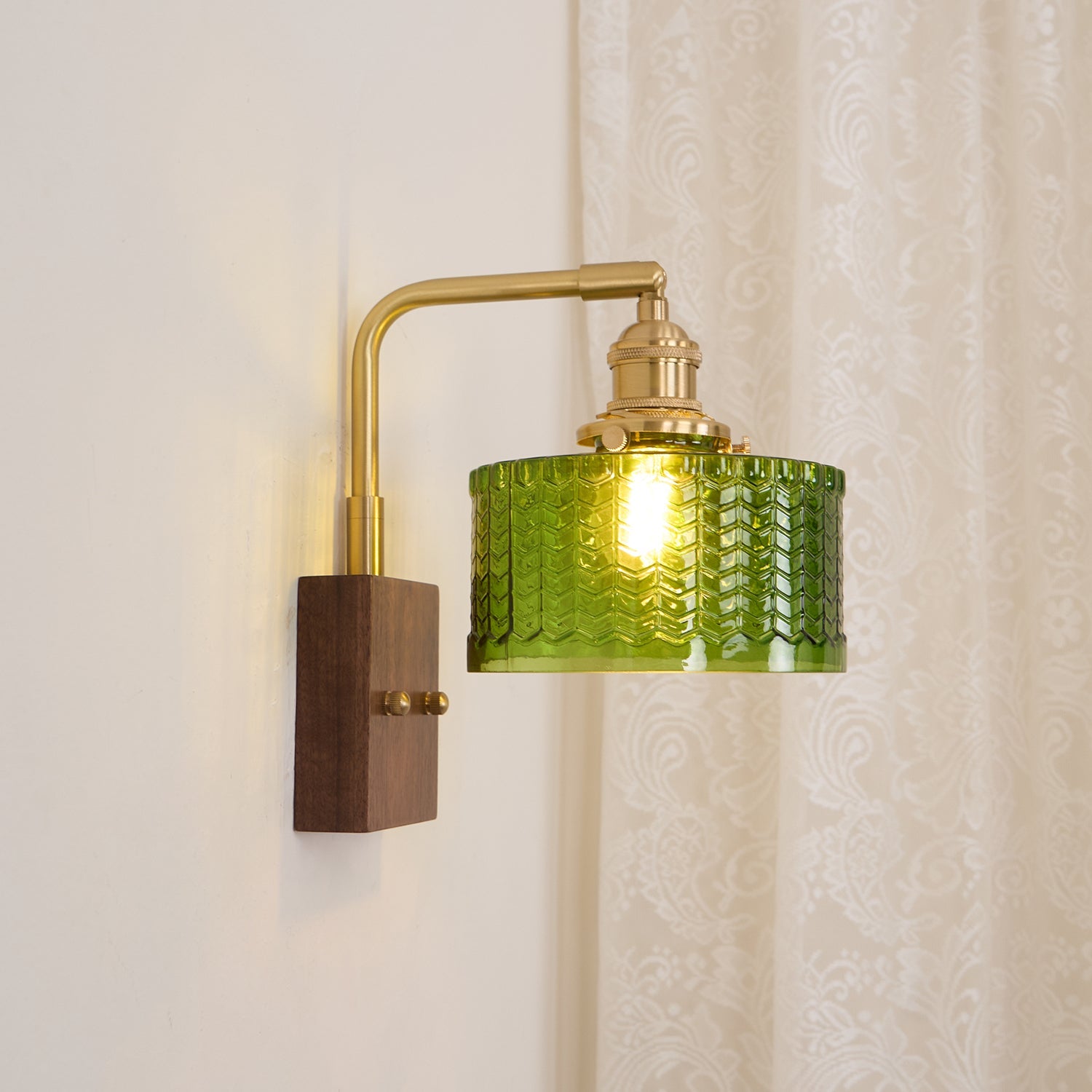 Valentina Emerald Glow Wall Lamp Plug-In