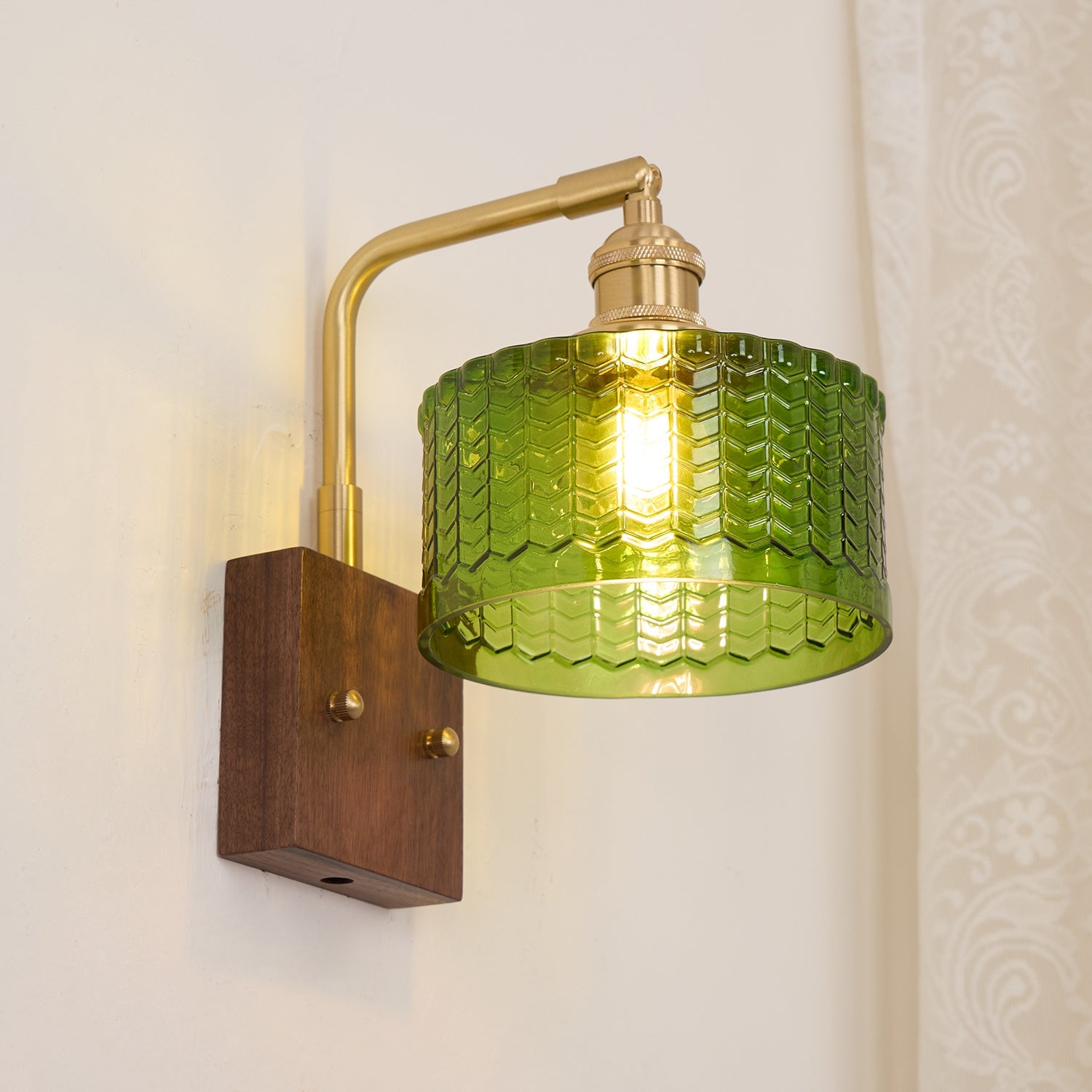 Valentina Emerald Glow Wall Lamp Plug-In